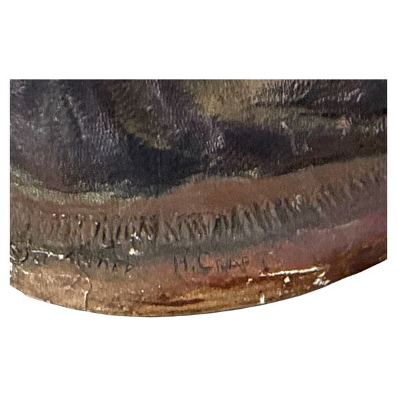 Fantasy Wizard Gnome Figurine “H. Craft” Signed Owl Crystal Ball Decor - Picture 12 of 12